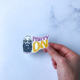 Long Beard Party On Stickers